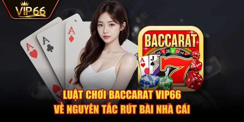 Luật chơi Baccarat VIP66 về nguyên tắc rút bài nhà cái